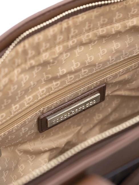 GIADA Einkaufstasche mit Schultergurt Braun schwarz - Damentaschen