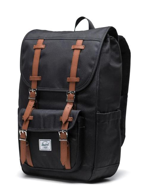 LITTLE AMERICA MID Mittelgro&szlig;er Rucksack SCHWARZ - Rucks&auml;cke f&uuml;r Schule &amp; Freizeit