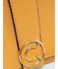 COCCINELLE TULIP Umh&auml;ngetasche aus geh&auml;mmertem Leder Aprikose - Damentaschen - 3