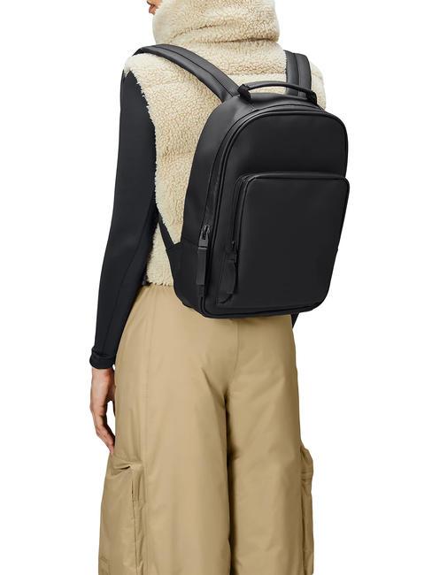 BOOK DAYPACK  Wasserdichter Rucksack Schwarz - Rucks&auml;cke f&uuml;r Schule &amp; Freizeit