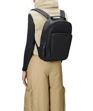 RAINS BOOK DAYPACK  Wasserdichter Rucksack Schwarz - Rucks&auml;cke f&uuml;r Schule &amp; Freizeit - 4
