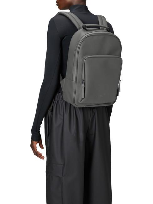 BOOK DAYPACK  Wasserdichter Rucksack grau - Rucks&auml;cke f&uuml;r Schule &amp; Freizeit