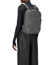 RAINS BOOK DAYPACK  Wasserdichter Rucksack grau - Rucks&auml;cke f&uuml;r Schule &amp; Freizeit - 3
