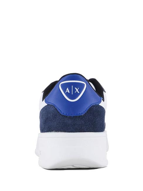 Sneaker dettagli scamosciati Turnschuhe Marine+Blau - Herrenschuhe