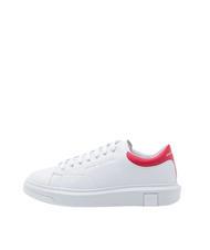 ARMANI EXCHANGE Sneaker in Haut Ledersneaker op.wei&szlig; + rot - Herrenschuhe - 2
