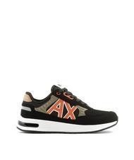 ARMANI EXCHANGE DUSSELDORF Turnschuhe Mann Schwarz+Holz+Orange - Herrenschuhe - 3