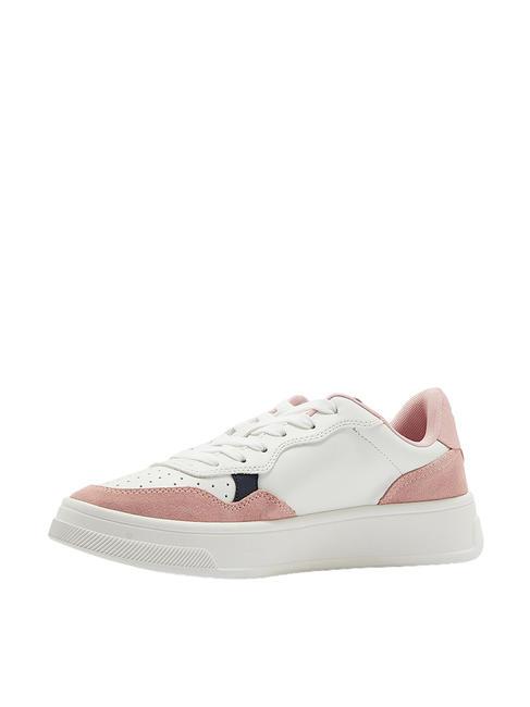Sneakermitdettagli scamosciati Turnschuhe op.wei&szlig;+rose+schwarz - Damenschuhe
