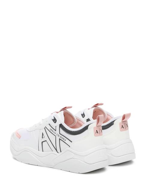 A|X Klobige Turnschuhe op.wei&szlig;+rose+nacht - Damenschuhe