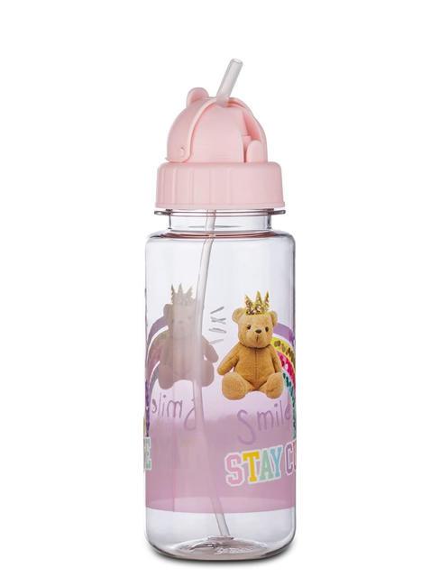 BEAR Trinkflasche mit Strohhalmverschluss 414 ml Rosa - Thermosflaschen