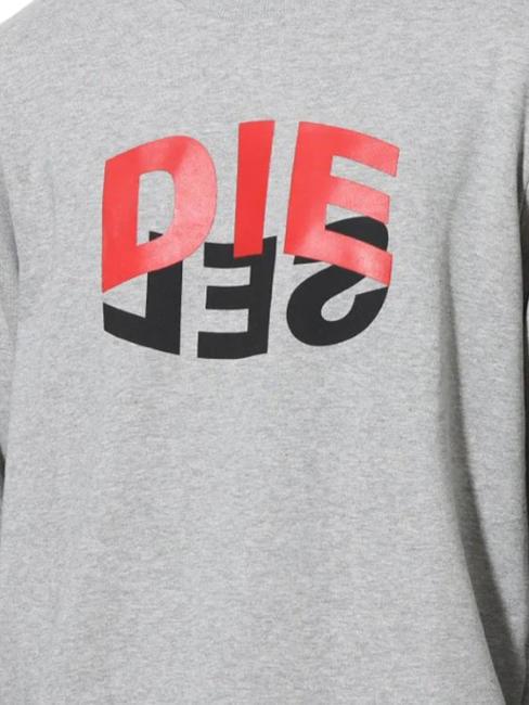 S-GIRK Sweatshirt aus Baumwolle mit Rundhalsausschnitt grau - Sweatshirts Herren