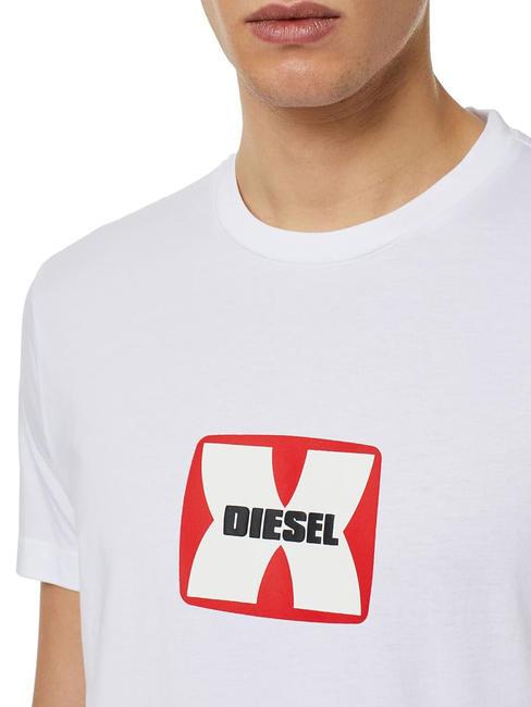 T-DIEGOR Baumwoll t-shirt Wei&szlig; - Herren-T-Shirts