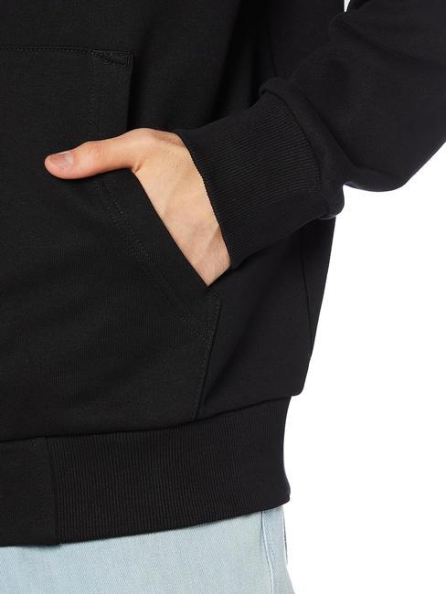 S-GIRK Sweatshirt mit durchgehendem Rei&szlig;verschluss und Kapuze Schwarz - Sweatshirts Herren