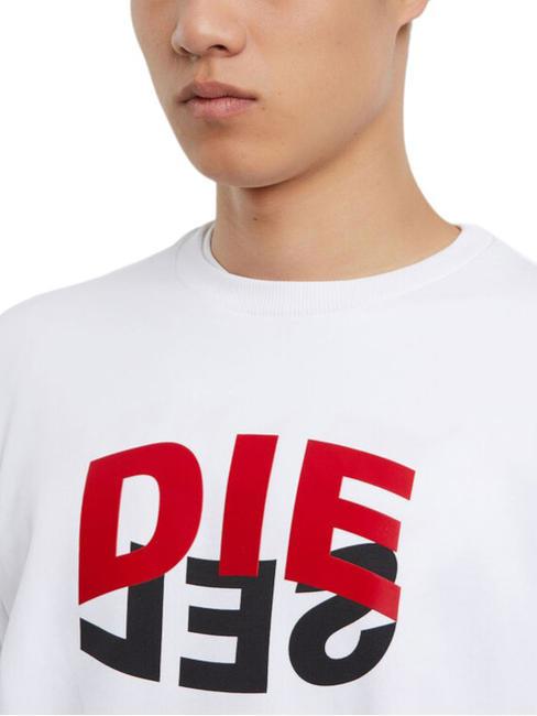 S-GIRK Sweatshirt aus Baumwolle mit Rundhalsausschnitt Wei&szlig; - Sweatshirts Herren