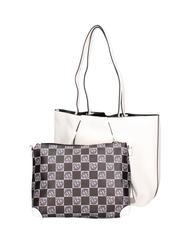 BRACCIALINI GIO Shopper mit herausnehmbarer Pochette Wei&szlig; - Damentaschen - 2