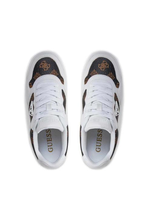 MIRAM 2 Turnschuhe Weiss-braun - Damenschuhe