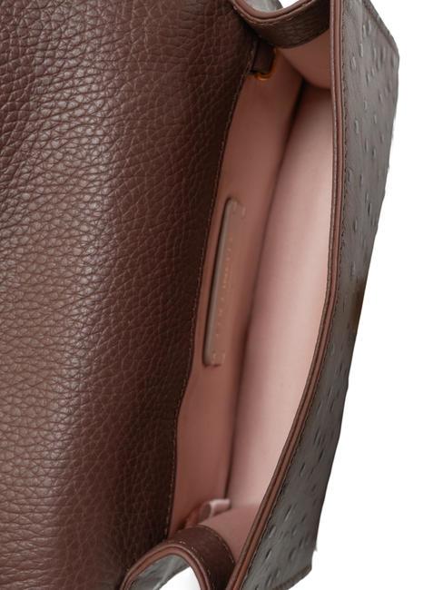 NICO OSTRICH Mini-Tasche aus bedrucktem Leder Johannisbrot - Damentaschen