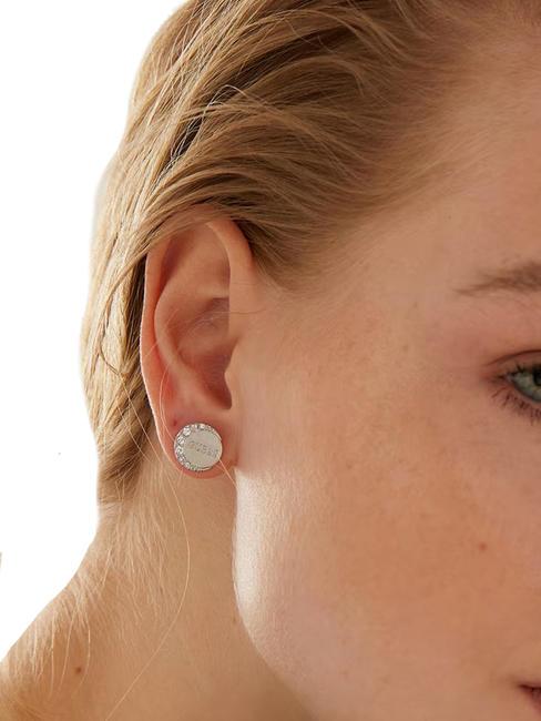 MOON FASES Ohrringe mit Kristallen SILBER - Ohrringe