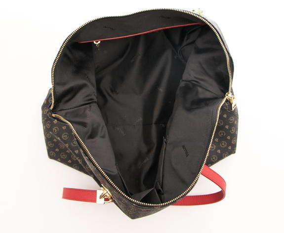 Heritage Classic Umh&auml;ngetasche, austauschbare Tragegriffe schwarzer Lack - Damentaschen