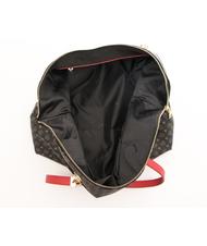 POLLINI Heritage Classic Umh&auml;ngetasche, austauschbare Tragegriffe schwarzer Lack - Damentaschen - 5