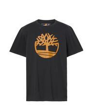TIMBERLAND KBEC RIVER Kurzarm-T-Shirt schwarz / weizenstiefel - Herren-T-Shirts - 4