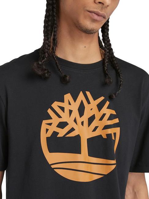 KBEC RIVER Kurzarm-T-Shirt schwarz / weizenstiefel - Herren-T-Shirts