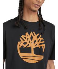 TIMBERLAND KBEC RIVER Kurzarm-T-Shirt schwarz / weizenstiefel - Herren-T-Shirts - 3