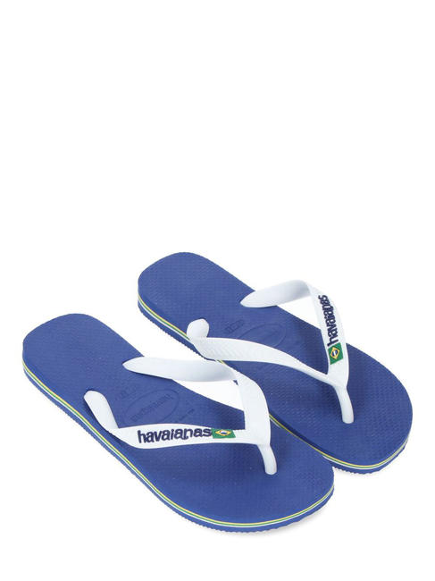 BRASIL LOGO Flip-Flops f&uuml;r Herren marineblu - Schuhe Unisex