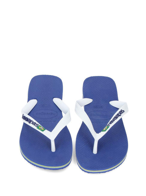 BRASIL LOGO Flip-Flops f&uuml;r Herren marineblu - Schuhe Unisex