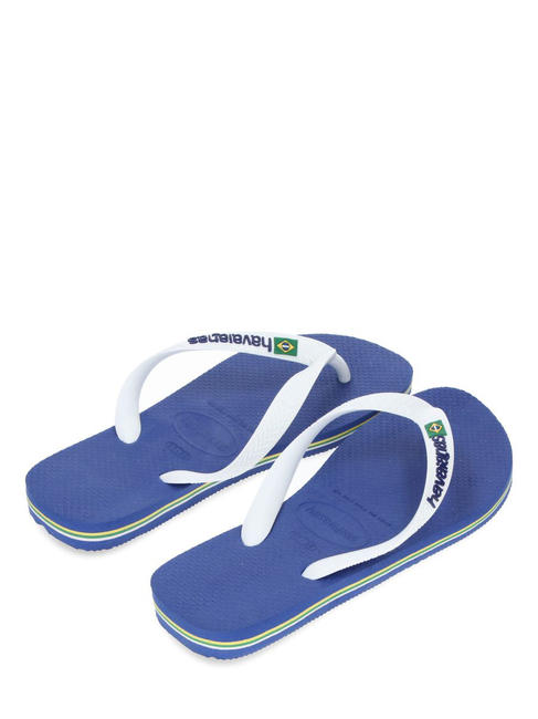 BRASIL LOGO Flip-Flops f&uuml;r Herren marineblu - Schuhe Unisex