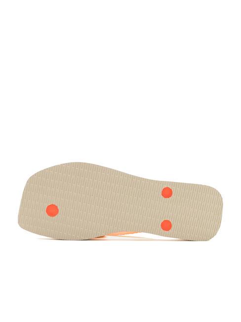 SQUARE GLITTER NEON Flip-Flops beige / orange - Damenschuhe