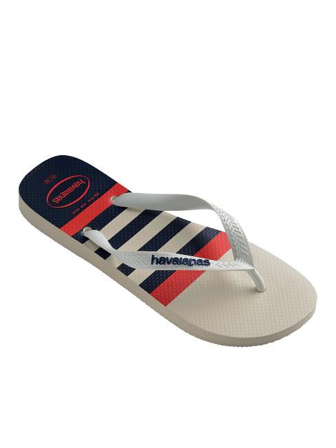 Infradito TOP NAUTISCH wei&szlig;/wei&szlig;/marineblau - Herrenschuhe