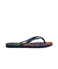 HAVAIANAS  SLIM TROPICAL Flip-Flops MARINEBLAU / BLAU / MARINEBLAU - Damenschuhe - 3
