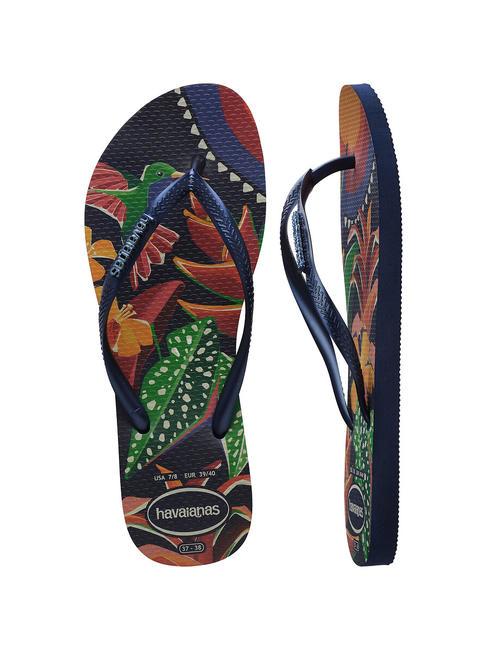 SLIM TROPICAL Flip-Flops MARINEBLAU / BLAU / MARINEBLAU - Damenschuhe