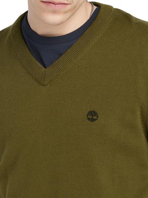 WILLIAMS RIVER  Baumwollpullover dunkeloliv - Herrenpullover