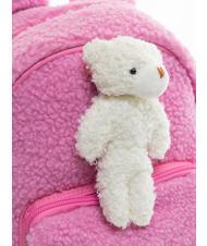 SJGANG BEAR KIDS Mini-Rucksack RHODAMINROT - Rucks&auml;cke f&uuml;r Schule &amp; Freizeit - 3