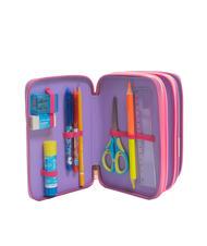 CAMOMILLA DREAMS&FLOWERS Federm&auml;ppchen mit 3 Rei&szlig;verschl&uuml;ssen und Schulset RHODAMINROT - Etuis und Zubeh&ouml;r - 3