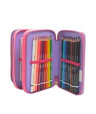 CAMOMILLA DREAMS&FLOWERS Federm&auml;ppchen mit 3 Rei&szlig;verschl&uuml;ssen und Schulset RHODAMINROT - Etuis und Zubeh&ouml;r - 4