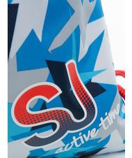 SJGANG ACTIVE TIME Schulranzen BLAUER DRUCK - Rucks&auml;cke f&uuml;r Schule &amp; Freizeit - 3