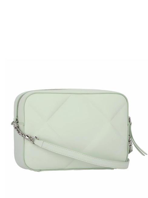 QUILT Schulterkameratasche milchig gr&uuml;n - Damentaschen