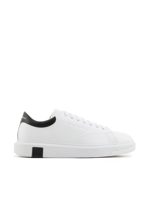 Sneaker in Haut Ledersneaker op.wei&szlig; + schwarz - Herrenschuhe