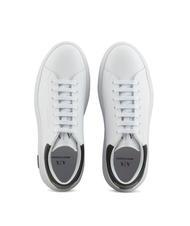 ARMANI EXCHANGE Sneaker in Haut Ledersneaker op.wei&szlig; + schwarz - Herrenschuhe - 3