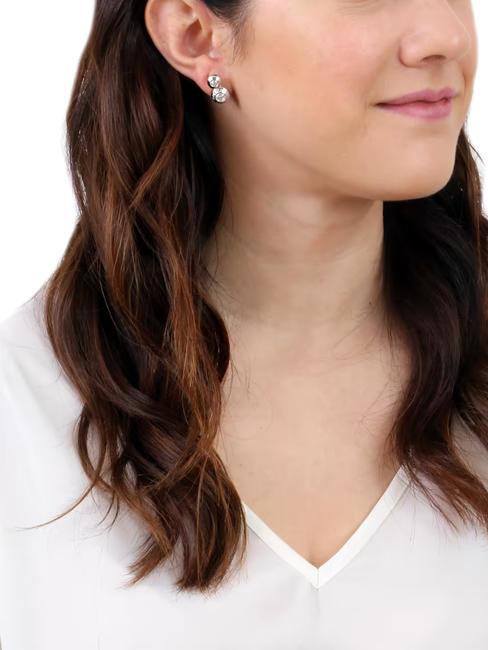 CHAMPS ELYSEES Doppelte Ohrringe mit Zirkonen Stahl - Ohrringe