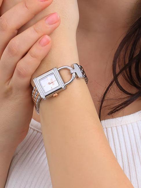 BALI Zeit nur beobachten Stahl-Gold - Uhren