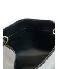 BRACCIALINI SARA Aktentasche aus Leder schwarzes Silber - Damentaschen - 6