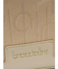 BRACCIALINI FONT Kameratasche aus Jacquard Beige - Damentaschen - 3