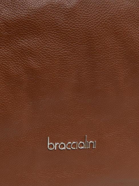 NAOMI Tasche aus geh&auml;mmertem Leder braun - Damentaschen