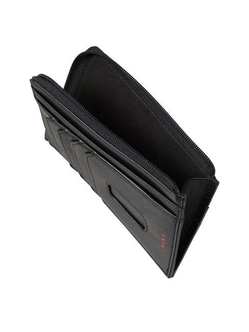 PRO-DLX 6 Kartenetui/Geldb&ouml;rse aus Leder SCHWARZ - Brieftaschen Herren