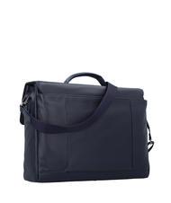 PIQUADRO PAN  15-Zoll-PC-Aktentasche aus Leder Blau - Arbeitstaschen - 3