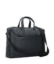 PIQUADRO PAN  15,6-Zoll-Laptop-Aktentasche aus Leder Schwarz - Arbeitstaschen - 3