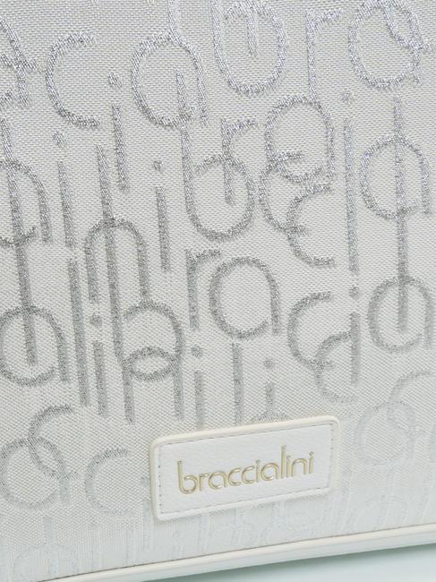 FONT Tragetasche mit Schultergurt Wei&szlig; - Damentaschen